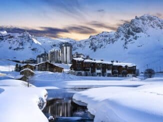 high altitude ski village