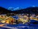 ski village at night