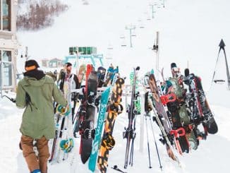 gathering of skiers